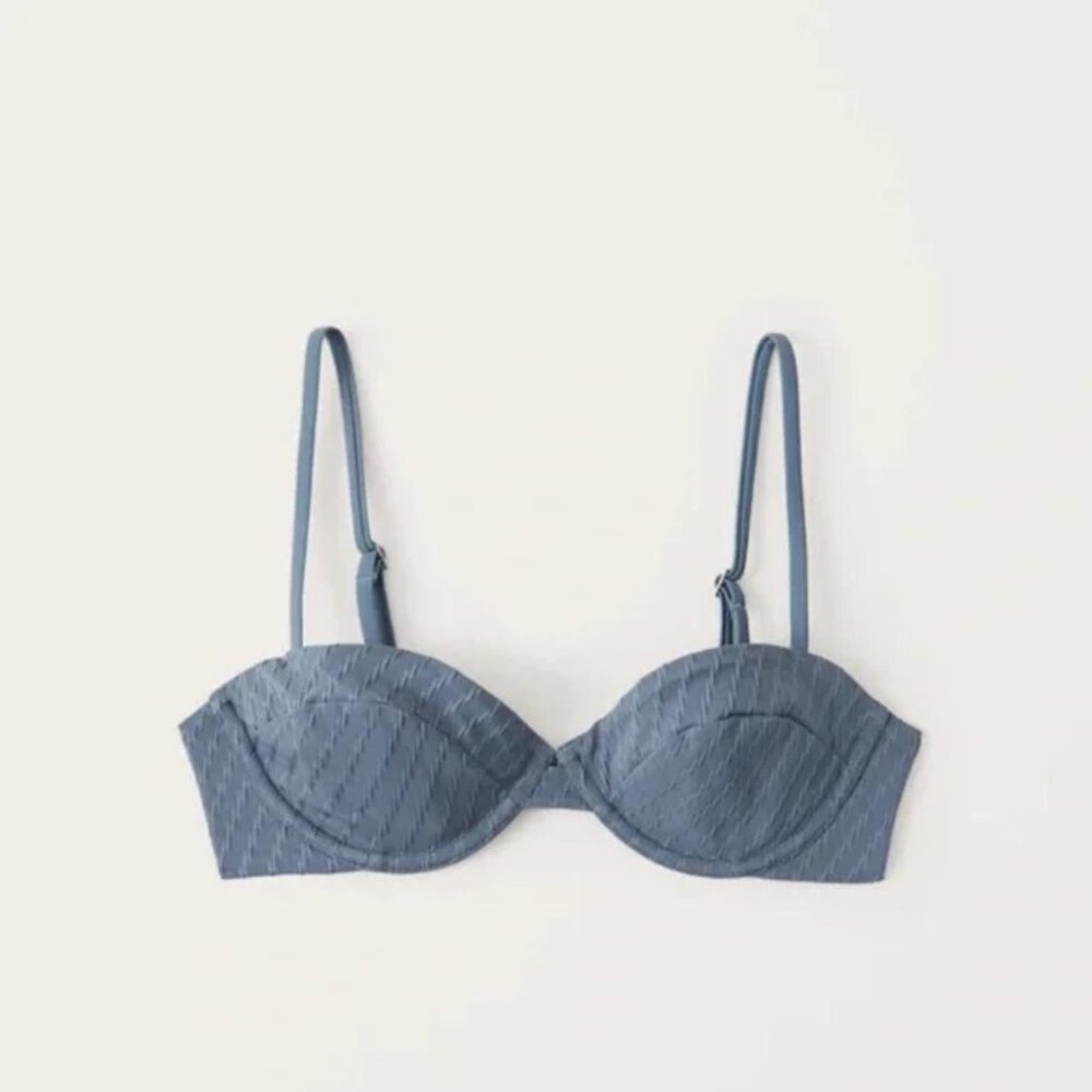 XS ABERCROMBIE and fitch blue bikini top underwire